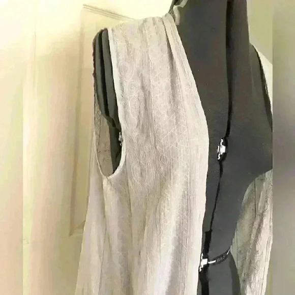 a. muse gray lightweight vest duster women Medium - Picture 4 of 7